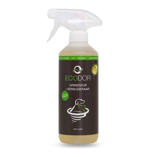 Fles Ecodor UF2000 4Pets 500ml, een krachtige urinegeur verwijderaar voor huisdieren.